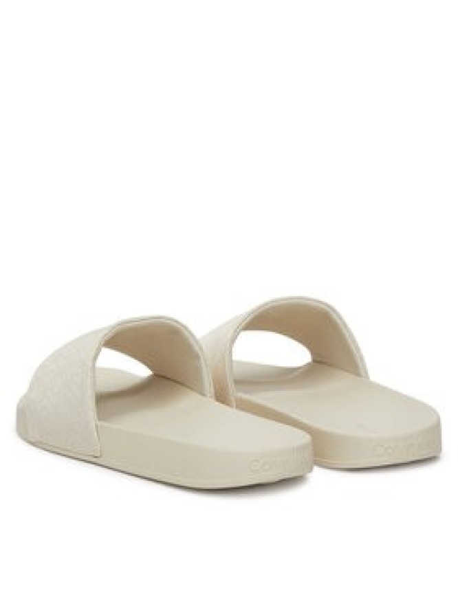 Calvin Klein Klapki Pool Slide - Jacq HW0HW02420 Écru
