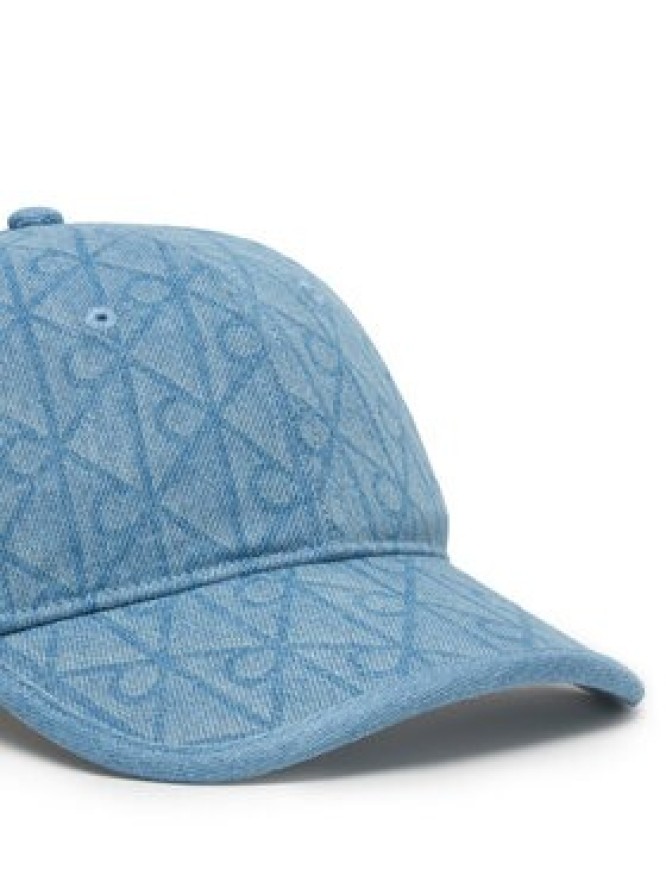 Calvin Klein Czapka z daszkiem Denim Emblem Burnout LV04F5042G Niebieski