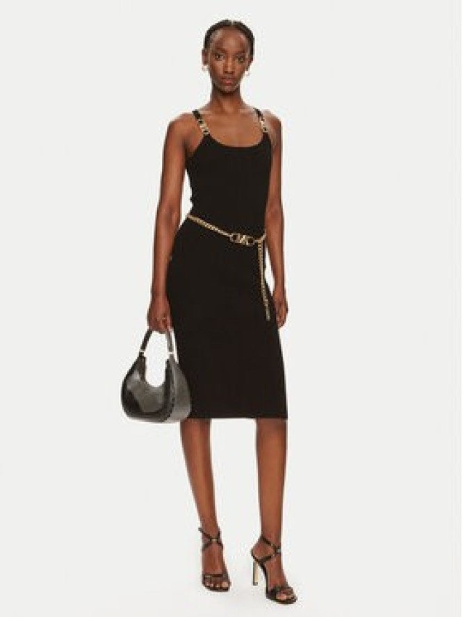 MICHAEL Michael Kors Sukienka dzianinowa MT482IL33D Czarny Slim Fit