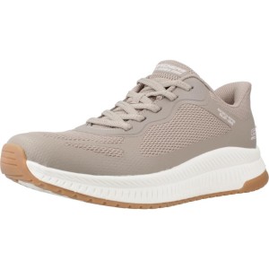 Buty SKECHERS BOBS SQUAD 4 STAPLE LOOK Jasnobrązowy