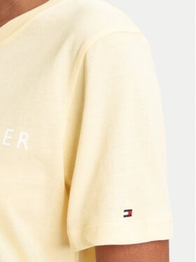 Tommy Hilfiger T-Shirt WW0WW40276 Żółty Regular Fit