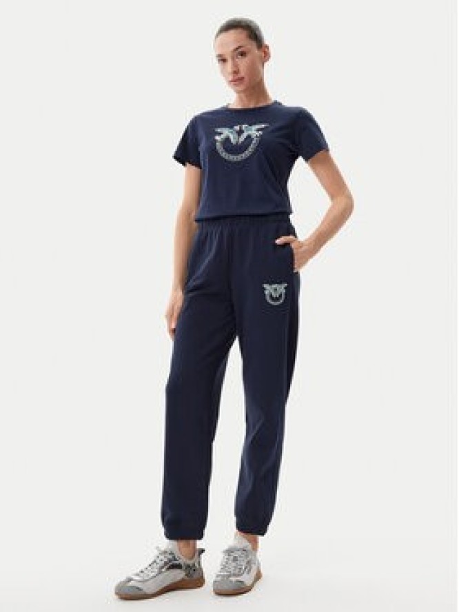 PINKO T-Shirt Quentin 100535 A2G7 Granatowy Regular Fit