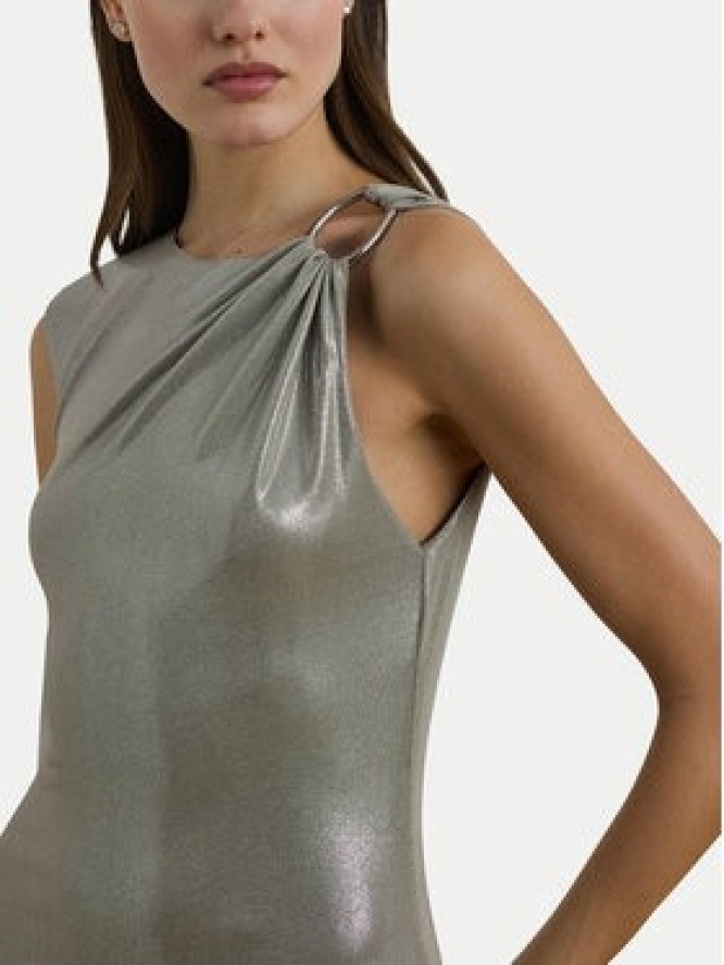 LAUREN RALPH LAUREN Sukienka wieczorowa 253970801001 Srebrny Slim Fit