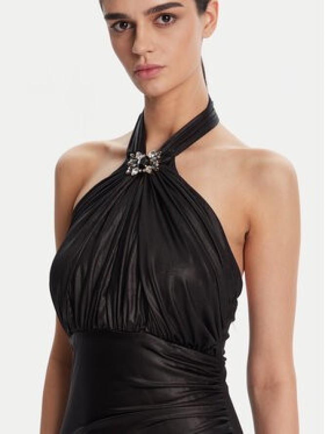 Fracomina Sukienka wieczorowa FQ25SD3002W798T4 Czarny Slim Fit