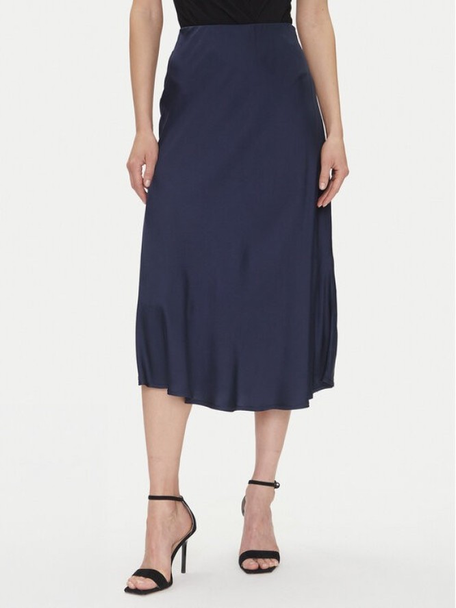 Fracomina Spódnica midi FJ25SG2003W45101 Granatowy Regular Fit
