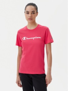 Champion T-Shirt 118090 Koralowy Slim Fit