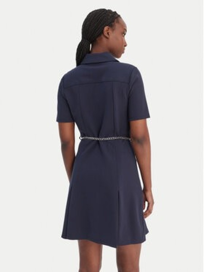 MICHAEL Michael Kors Sukienka koszulowa MR683BX667 Granatowy Regular Fit