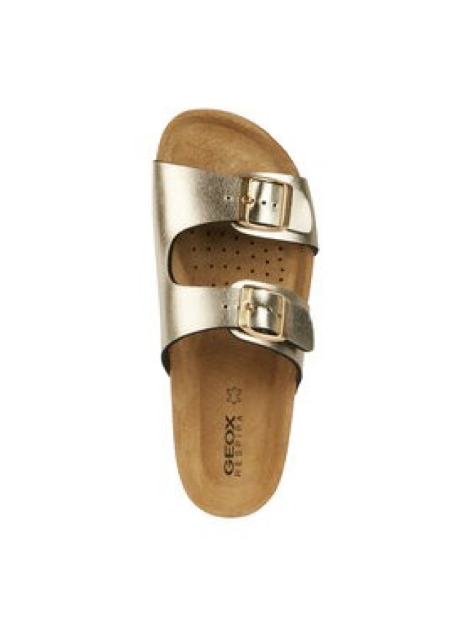 Geox Klapki D Brionia D35LSL 000BN C2012 Złoty