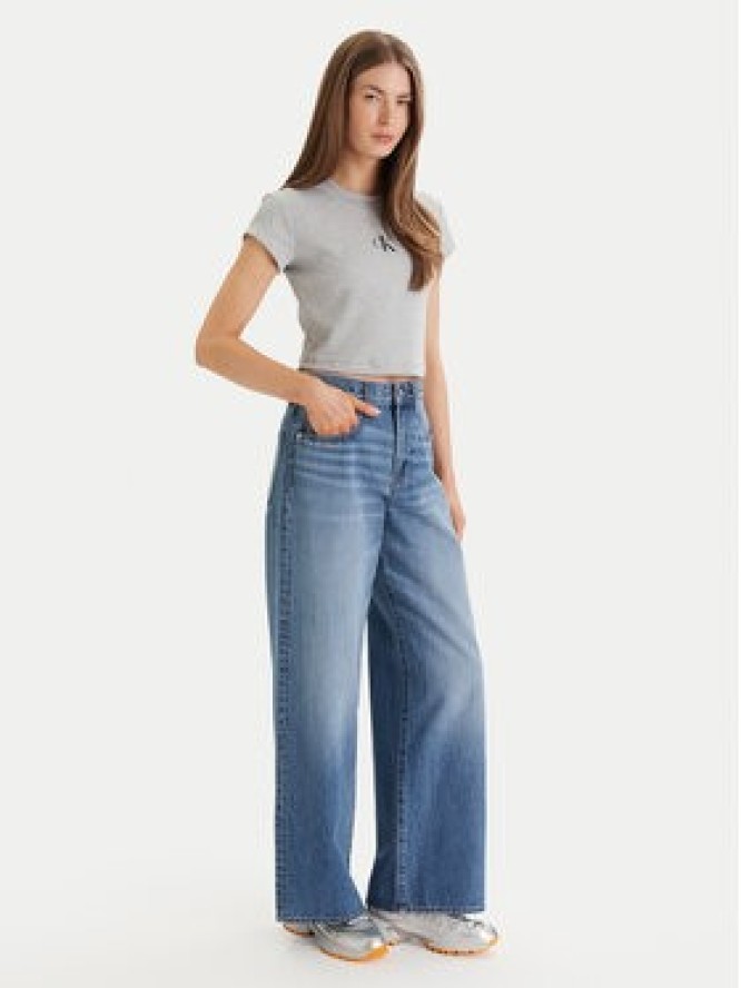 Calvin Klein Jeans Jeansy LV047E701G Niebieski Wide Leg