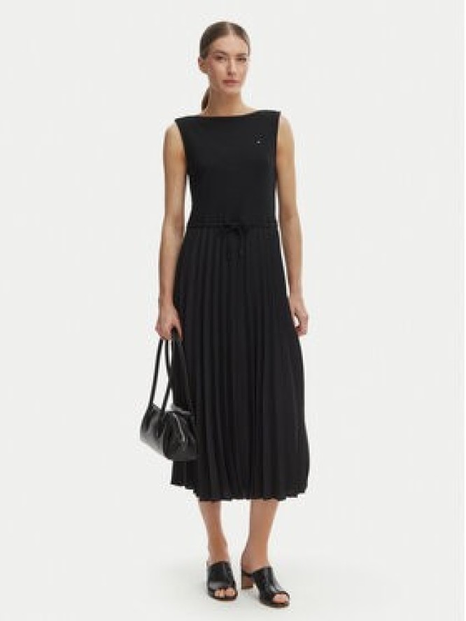 Tommy Hilfiger Sukienka codzienna WW0WW49312 Czarny Regular Fit