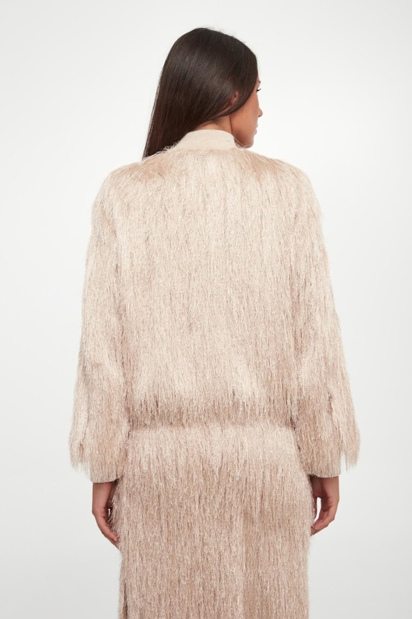 Kurtka damska z frędzlami PESERICO