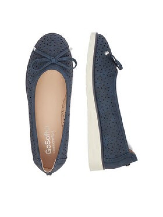 Go Soft Baleriny CEO-WYL3650-2 Granatowy