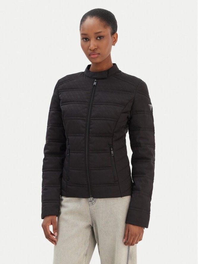 Guess Kurtka przejściowa W6RL02 WJ492 Czarny Regular Fit