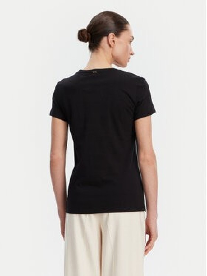 Fracomina T-Shirt FS25ST3002J400G5 Czarny Regular Fit