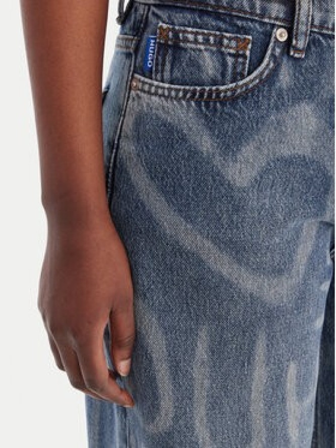 HUGO Jeansy Gamala 50553051 Niebieski Baggy Fit
