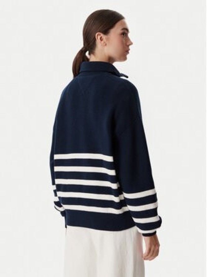 Tommy Jeans Sweter DW0DW22928 Granatowy Regular Fit
