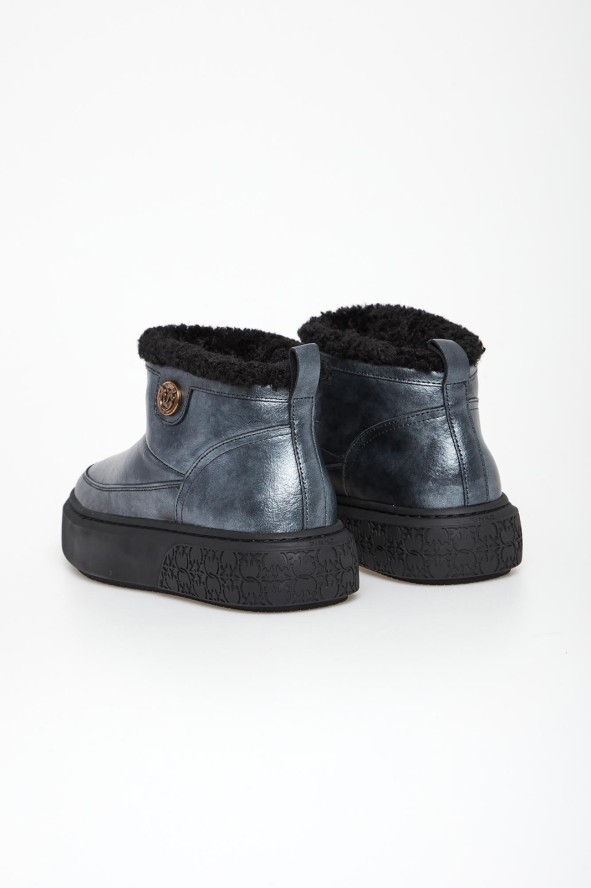 Śniegowce damskie skórzane Yoko 22 PINKO