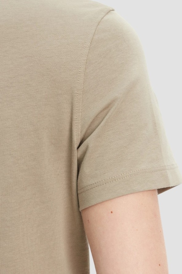 GUESS Zielony damski t-shirt Pearls Love, Rozmiar XS