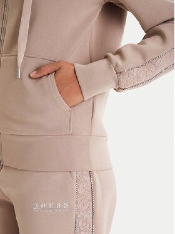 Guess Bluza W6RQ12 KBYE2 Beżowy Regular Fit