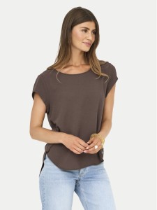 ONLY Bluzka Vic 15142784 Brązowy Regular Fit