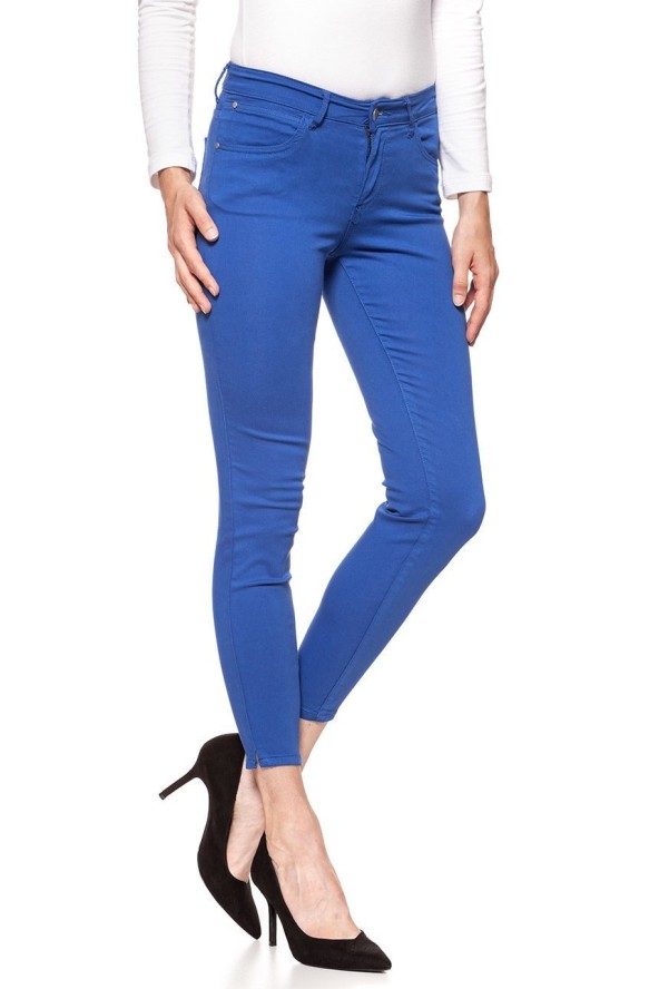 SPODNIE WRANGLER DAMSKIE SKINNY CROP TURKISH SEA W28MHL291 112128460