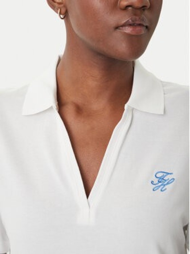 Tommy Hilfiger Sukienka codzienna WW0WW48749 Écru Regular Fit