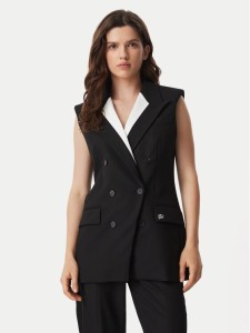 KARL LAGERFELD Kamizelka B3W14028 Czarny Relaxed Fit