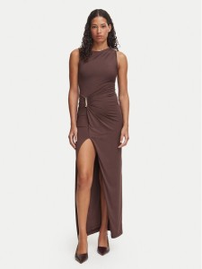 Bardot Sukienka wieczorowa Reed 60435DB Brązowy Slim Fit