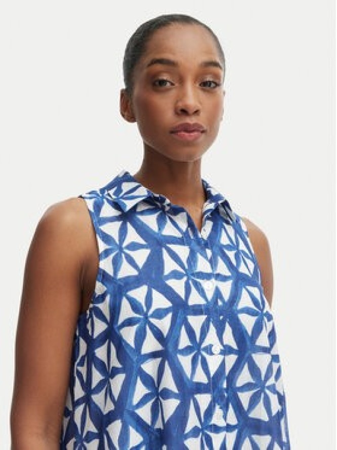 Iconique Sukienka letnia IC25-085 Niebieski Regular Fit