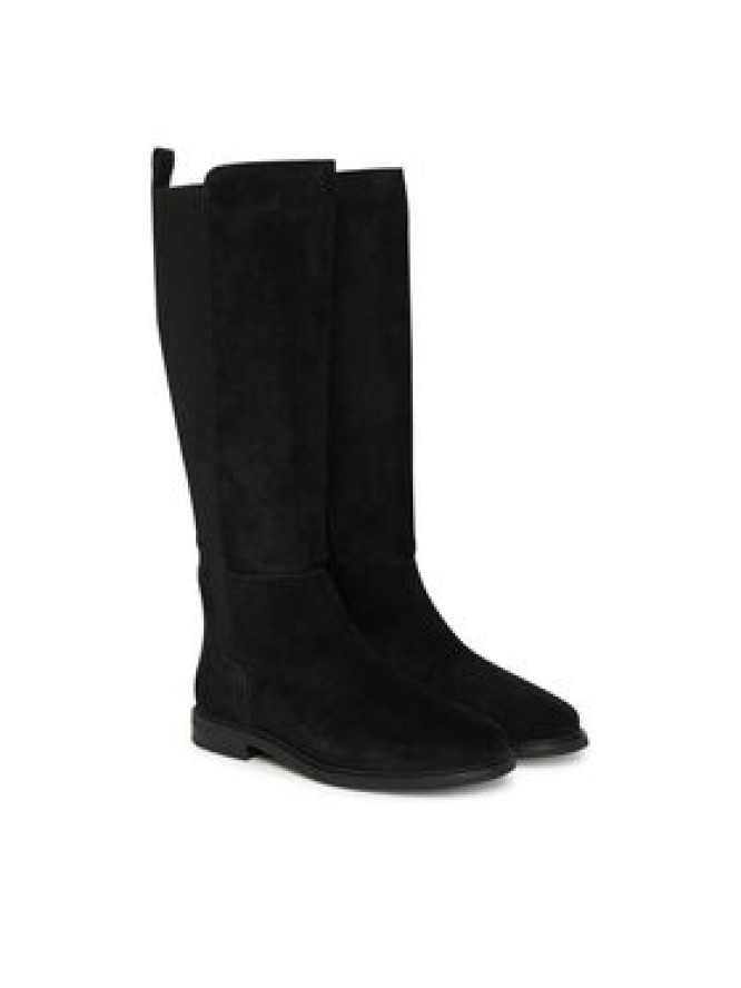 Tommy Hilfiger Kozaki Flag FW0FW08779 Czarny