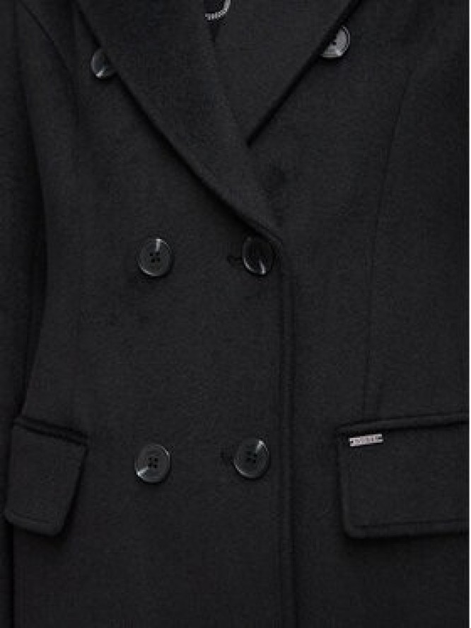 Guess Płaszcz wełniany W6BL49 W4129 Czarny Regular Fit