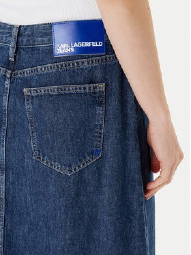 Karl Lagerfeld Jeans Spódnica jeansowa A3W12011 Niebieski Regular Fit