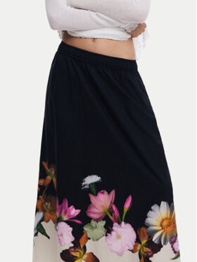 Desigual Spódnica trapezowa Lindo 25SWFW18 Czarny Regular Fit