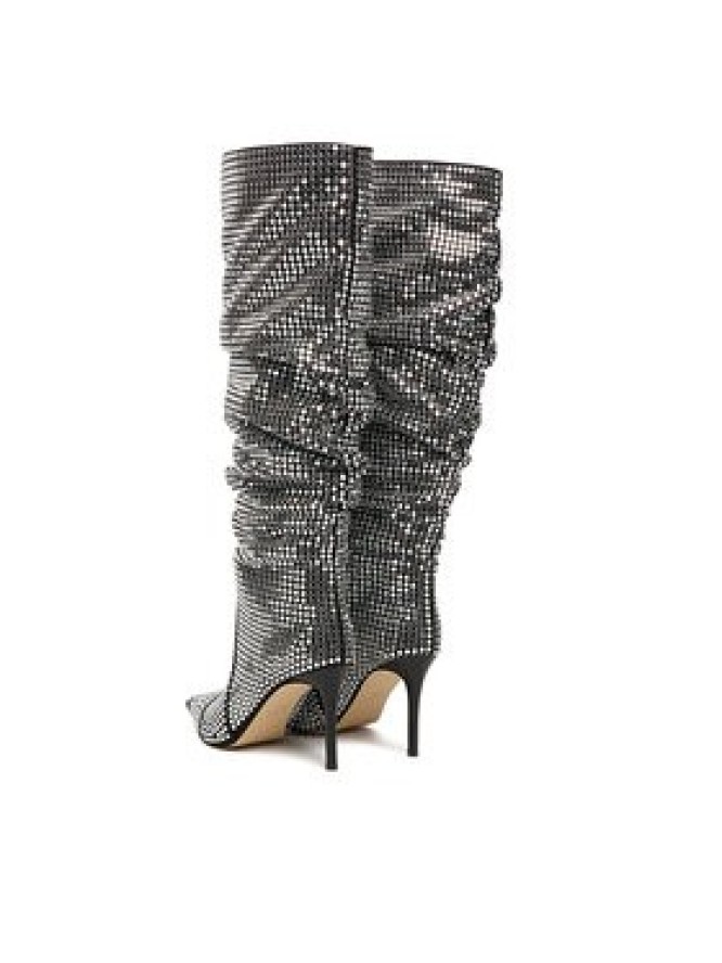 MICHAEL Michael Kors Kozaki Dawn Heeled Boot 40F5DWHB7S Srebrny