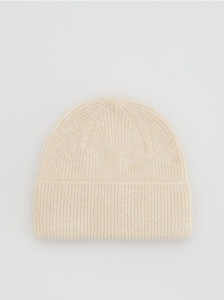 Czapka beanie - kremowy