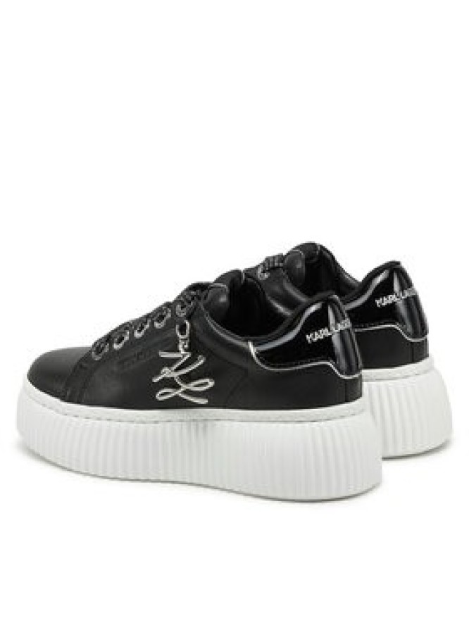 KARL LAGERFELD Sneakersy Kreeper Lo KL42376A Czarny