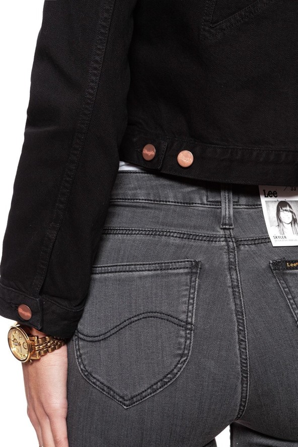 DAMSKA KURTKA JEANSOWA WRANGLER STAR JACKET BLACK STAR W413FG13D 112128773