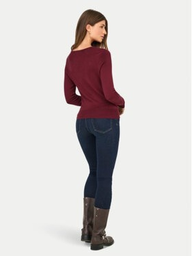 ONLY Sweter Venice 15333989 Bordowy Regular Fit