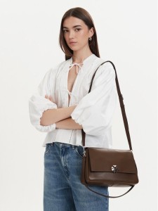 Tory Burch Torebka Charlie 183316 Brązowy