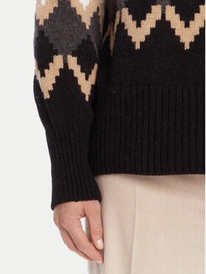 Barbour Sweter Cecelia LKN1676MI11 Czarny Relaxed Fit