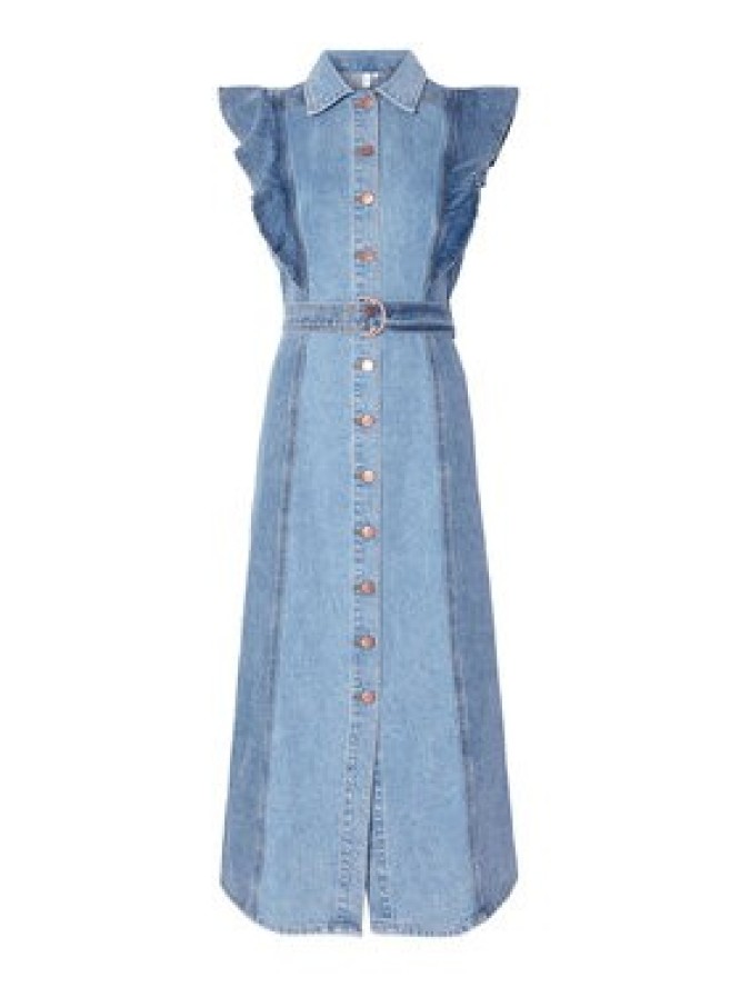 YAS Sukienka jeansowa Cawi 26037659 Niebieski Regular Fit