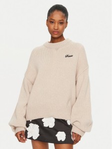 ROTATE Sweter 1133772313 Beżowy Regular Fit