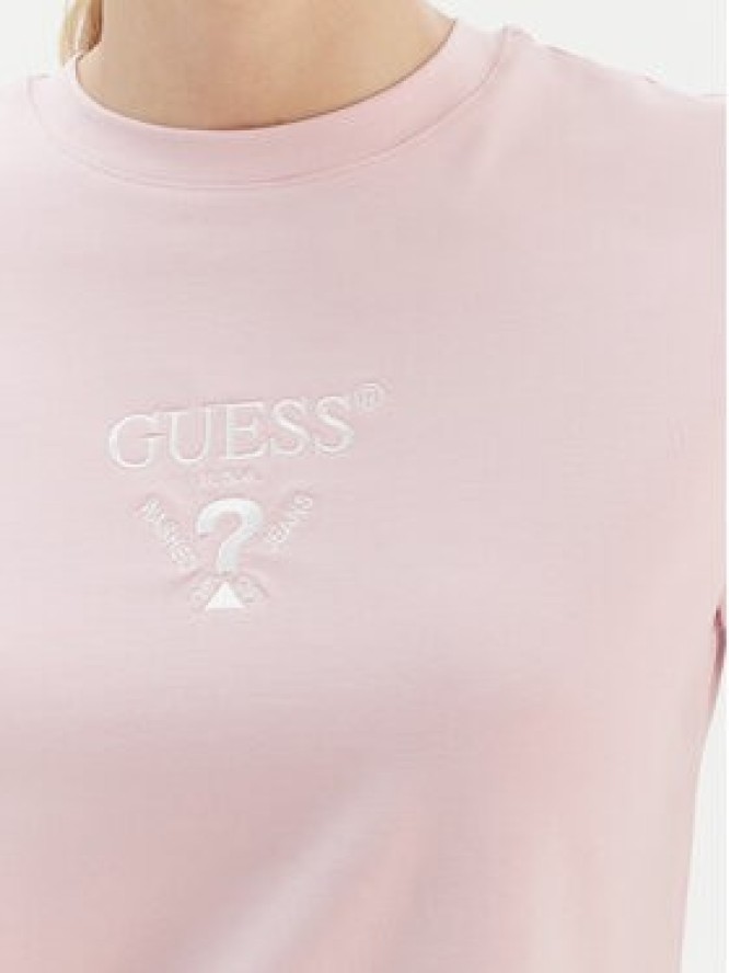 Guess T-Shirt V4YI21 KCDH1 Różowy Regular Fit