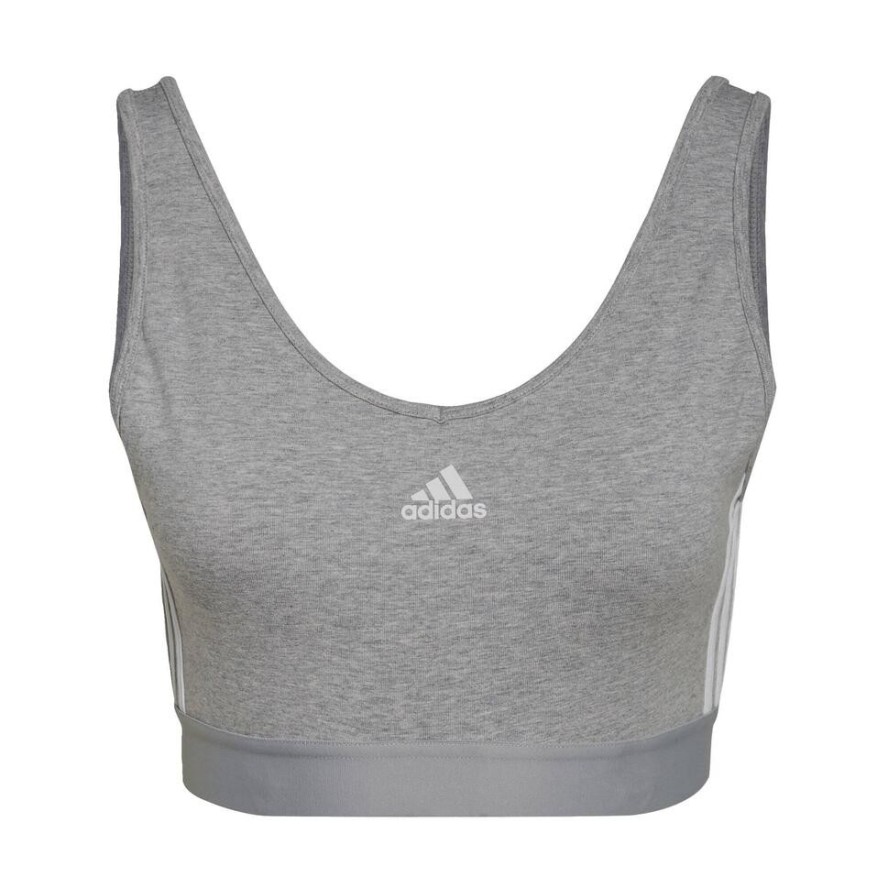 Essentials 3-Stripes Crop Top With Removable Pads