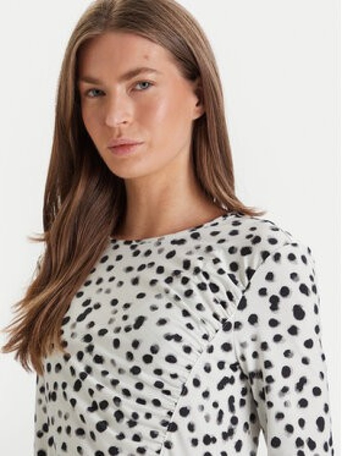 Calvin Klein Sukienka codzienna LV044E212G Écru Slim Fit