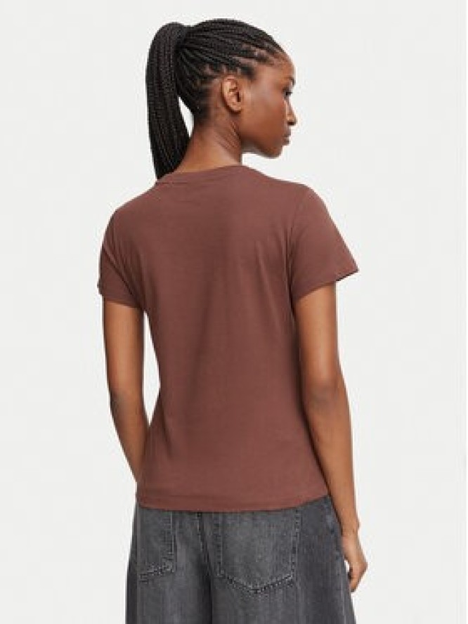 HUGO T-Shirt Damatee_B 50575770 Brązowy Regular Fit
