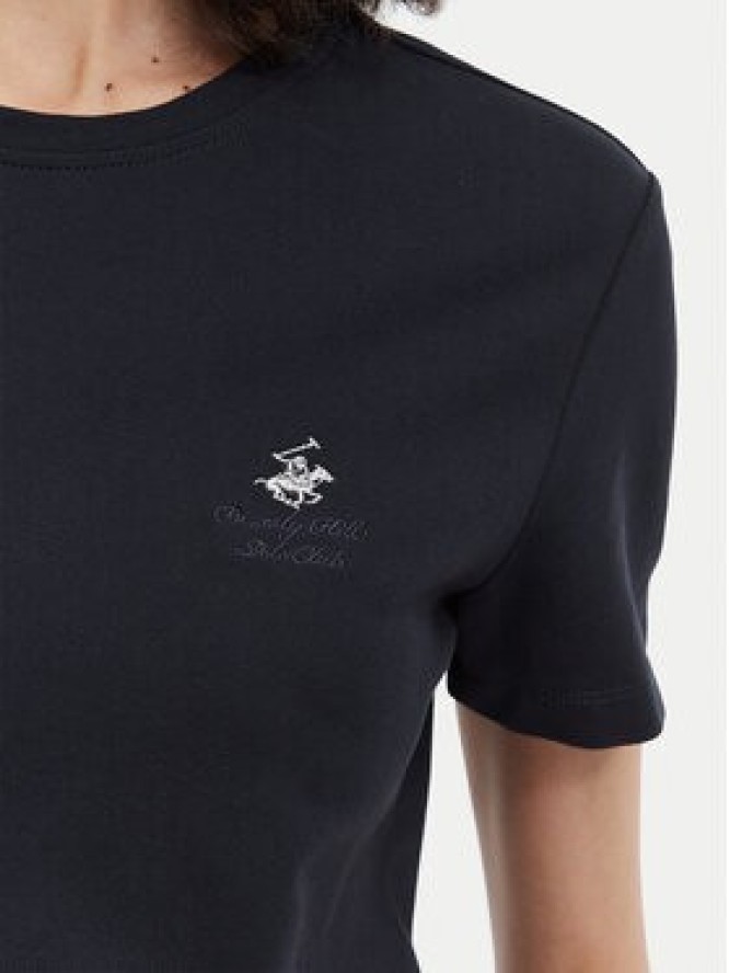 Beverly Hills Polo Club T-Shirt P-SS26W-TS516523 Granatowy Regular Fit