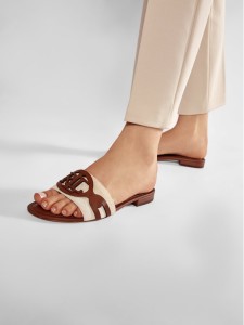 LAUREN RALPH LAUREN Klapki Alegra 802826823001 Beżowy