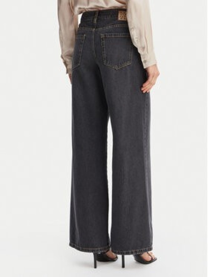 Marella Jeansy Drago 2615181121 Czarny Wide Leg