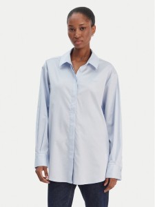 Guess Koszula W6RH57 WAF10 Błękitny Oversize